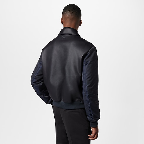 Leather Mix Blouson in Men's Ready-to-Wear Outerwear and Coats collections by Louis Vuitton (Product zoom)