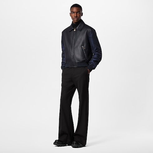 Leather Mix Blouson in Men's Ready-to-Wear Outerwear and Coats collections by Louis Vuitton (Product zoom)