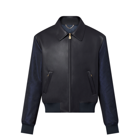 Leather Mix Blouson in Men's Ready-to-Wear Outerwear and Coats collections by Louis Vuitton (Product zoom)