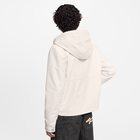 Leather Mix Hooded Blouson in Men's Ready-to-Wear Outerwear and Coats collections by Louis Vuitton (Product zoom)