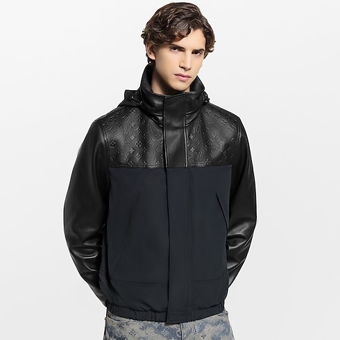 Leather Mix Windbreaker in Men's Ready-to-Wear Outerwear and Coats collections by Louis Vuitton (Product zoom)