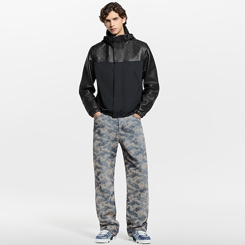 Leather Mix Windbreaker in Men's Ready-to-Wear Outerwear and Coats collections by Louis Vuitton (Product zoom)