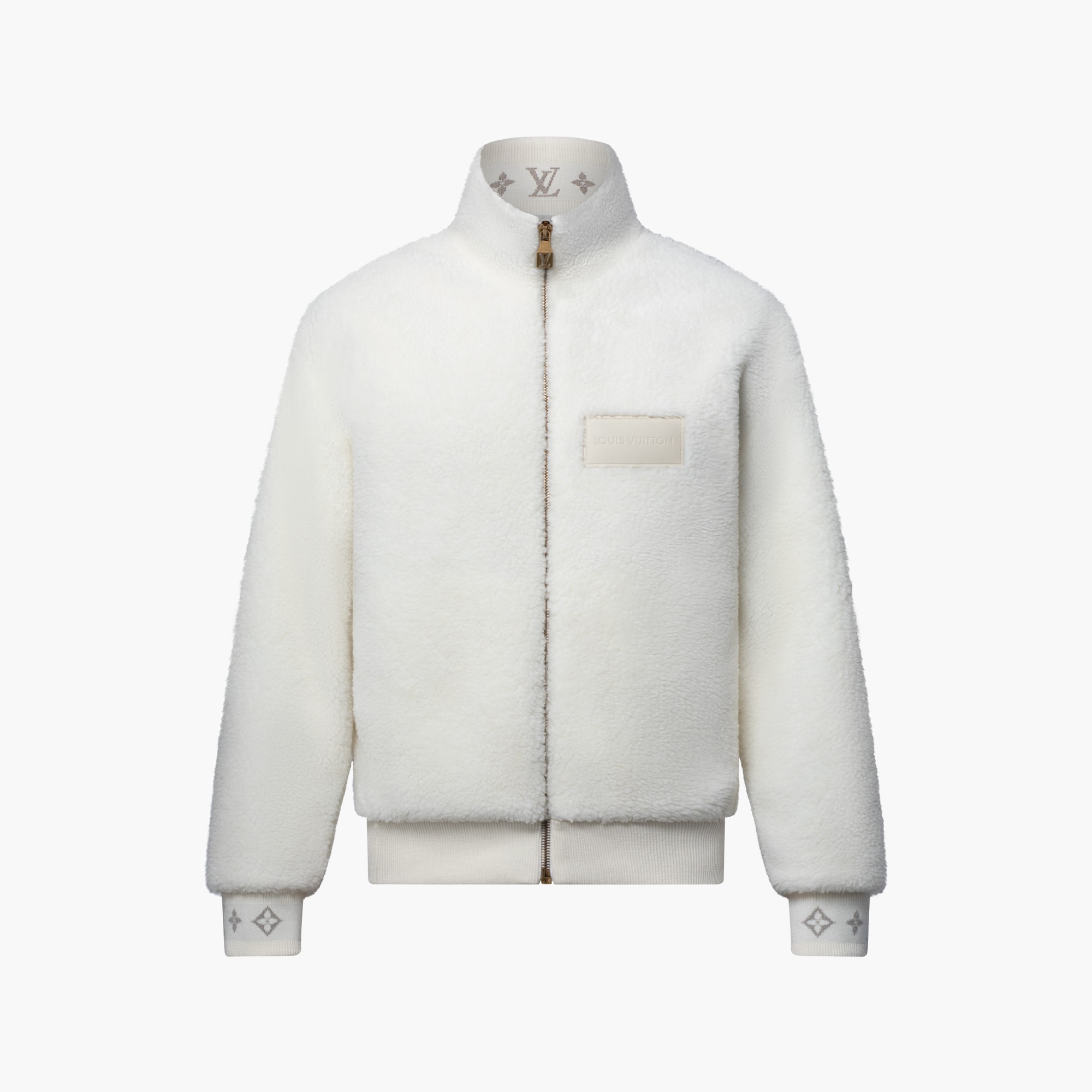 Leather Patch Fleece Blouson Ready-to-Wear 1AHUGN LOUIS VUITTON