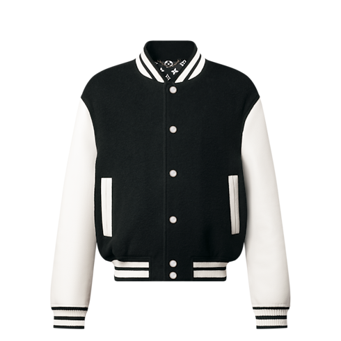 Leather Signature Varsity Jacket in Men's Ready-to-Wear Outerwear and Coats collections by Louis Vuitton (Product zoom)