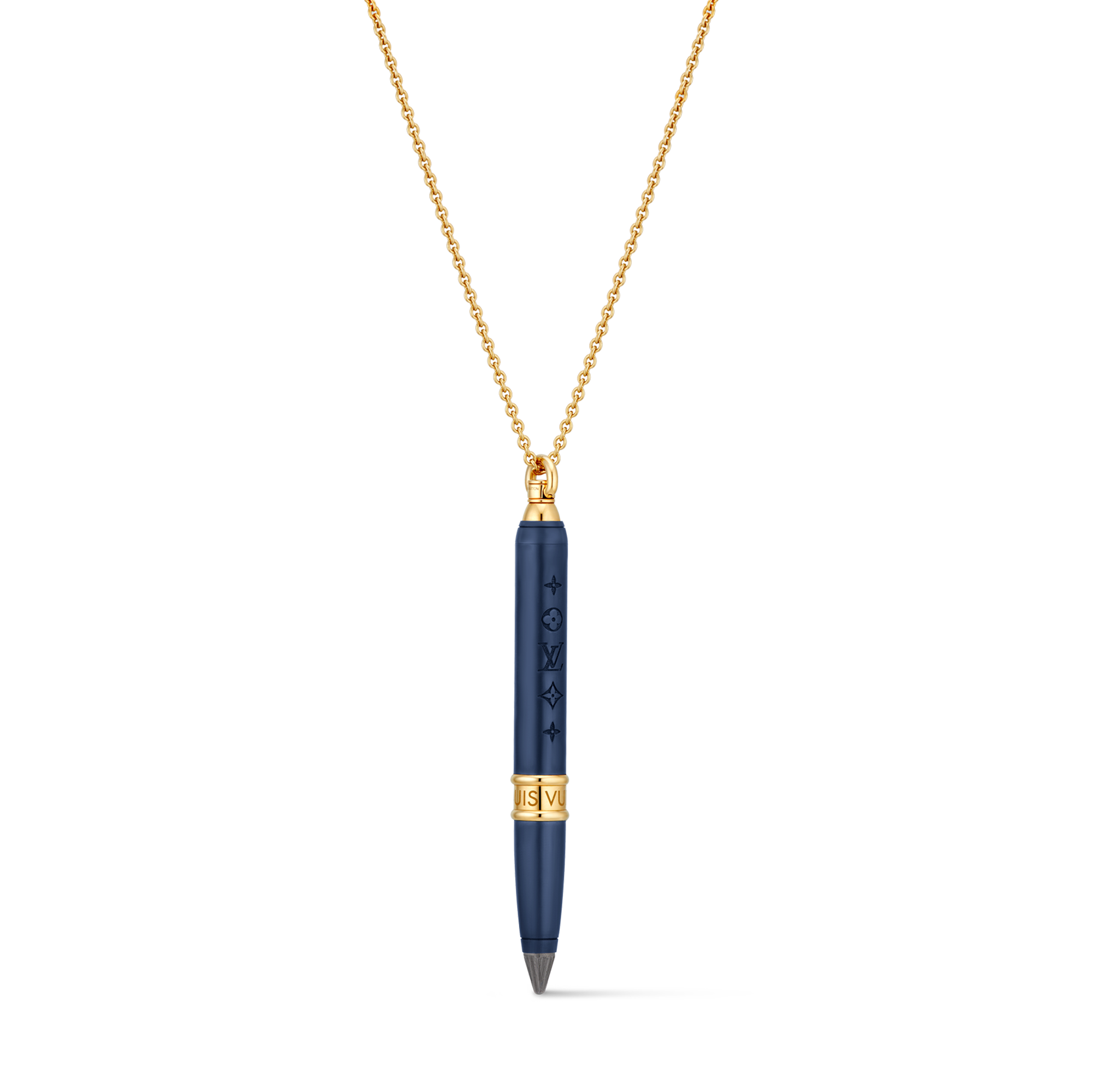 Les Gastons Vuitton Designer Pendant, Yellow Gold and Blue Titanium  in Les Extraordinaires