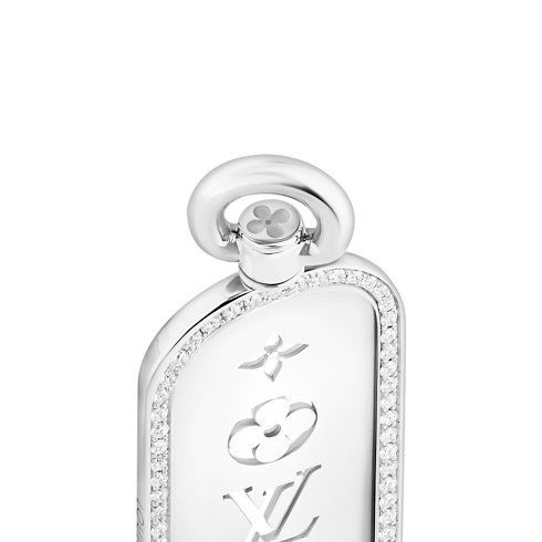 Les Gastons Vuitton Large Tag Pendant, White Gold and Diamonds in Les Extraordinaires's Jewellery Necklaces and Pendants collections by Louis Vuitton (Product zoom)