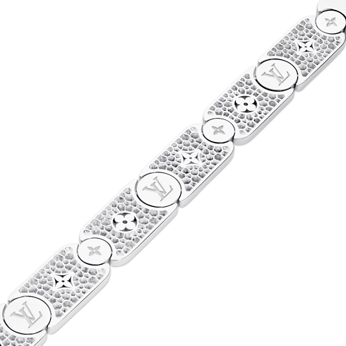Les Gastons Vuitton Masterpiece Gourmette Bracelet, White Gold and Diamonds in Jewellery's Categories Bracelets collections by Louis Vuitton (Product zoom)
