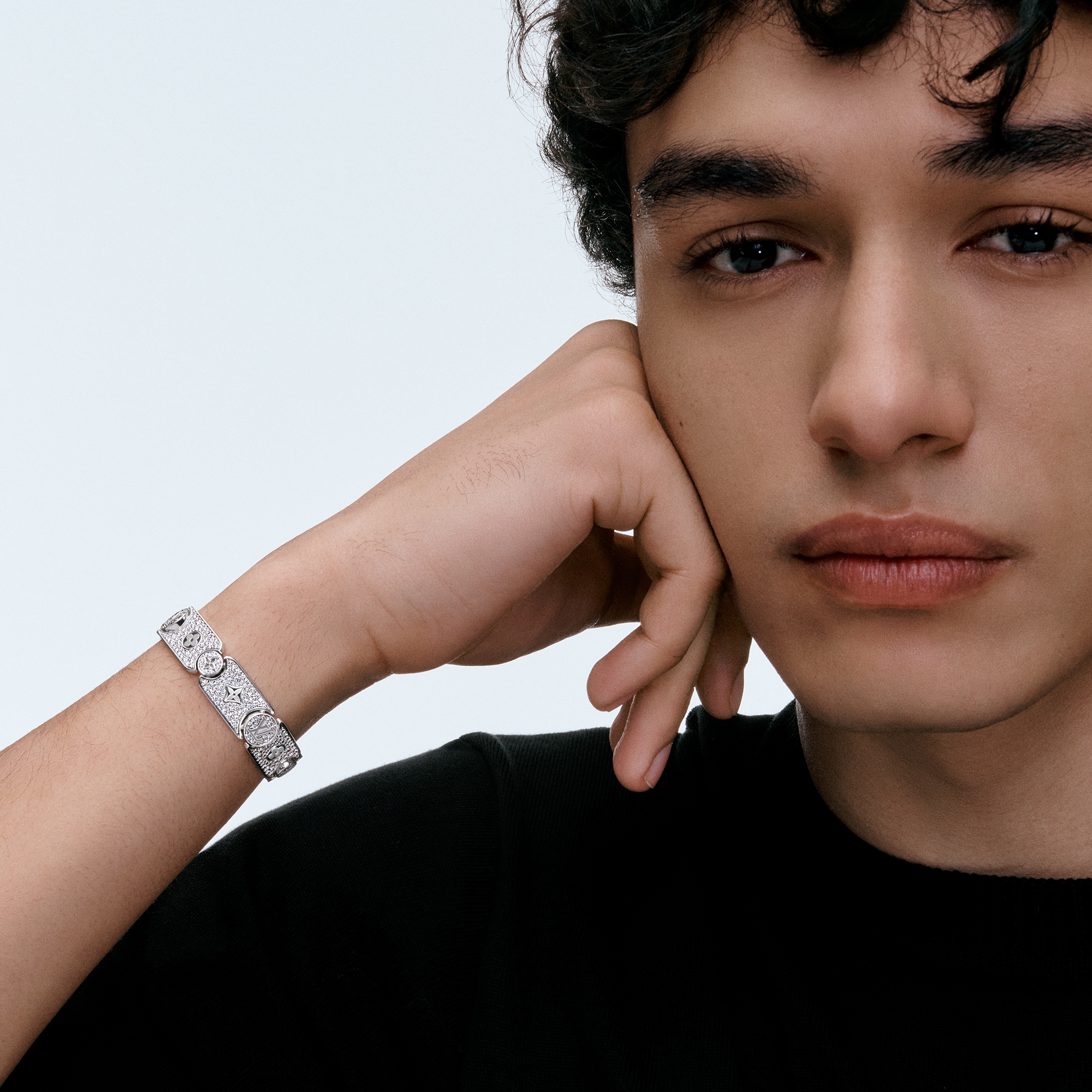 Les Gastons Vuitton Masterpiece Gourmette Bracelet, White Gold and Diamonds  in Jewellery