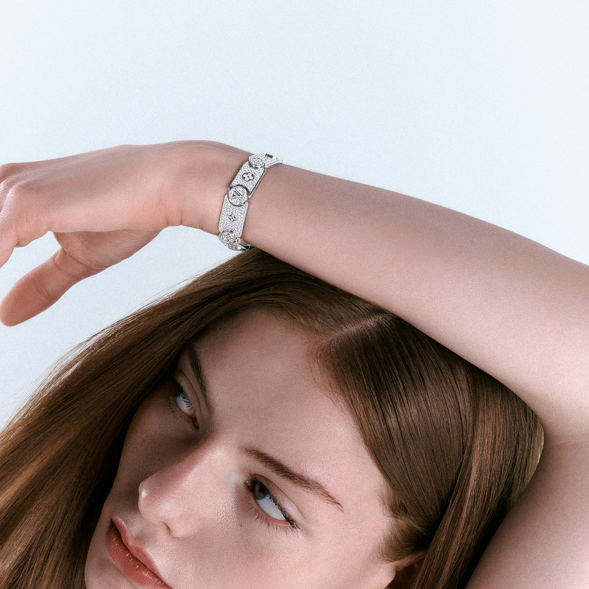 Les Gastons Vuitton Masterpiece Gourmette Bracelet, White Gold and Diamonds  in Jewellery