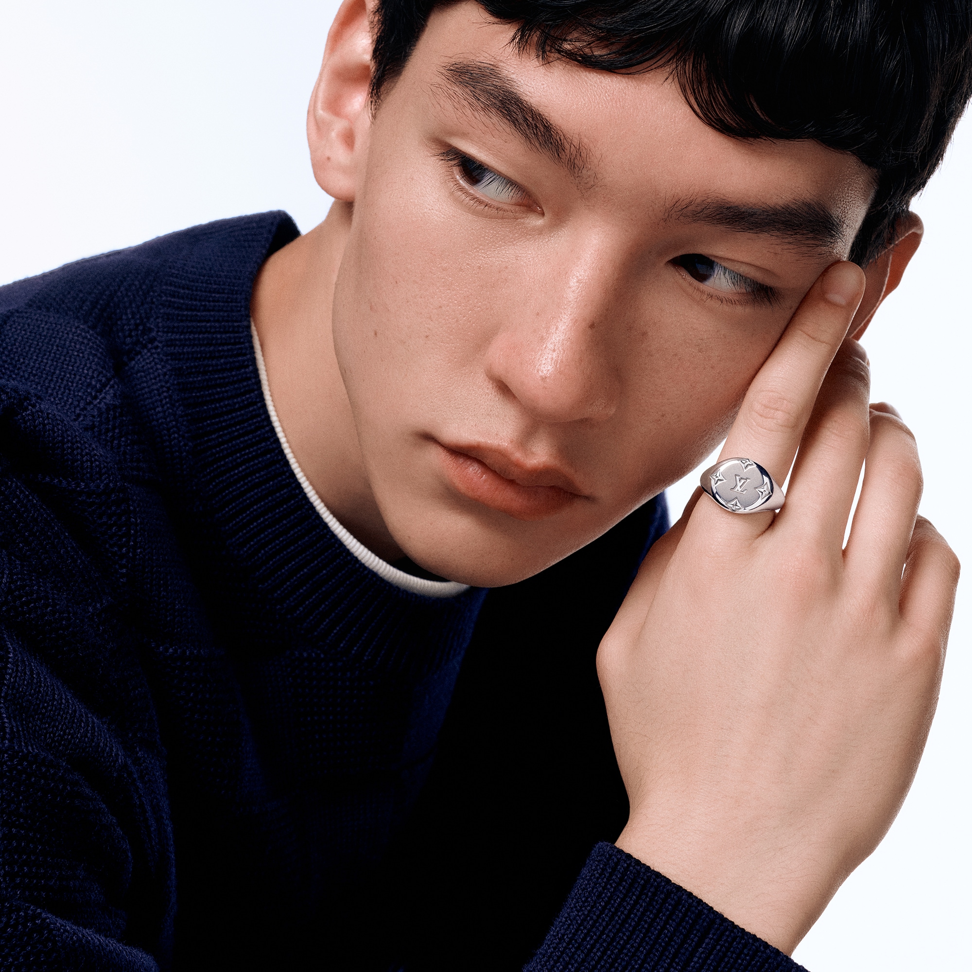 Les Gastons Vuitton Signet Ring, White Gold  in Jewellery