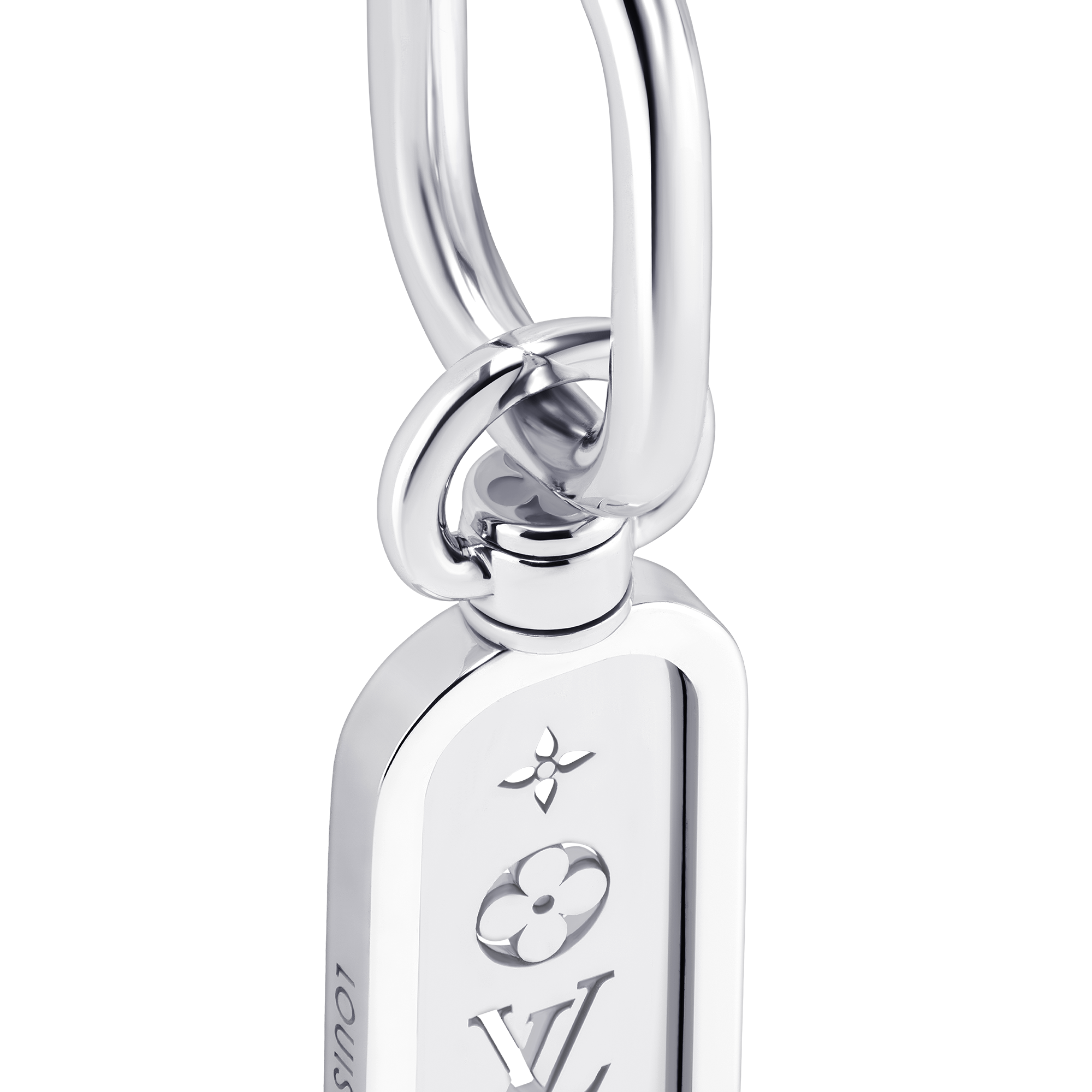 Les Gastons Vuitton Tag Single Hoop, White Gold  in Jewellery