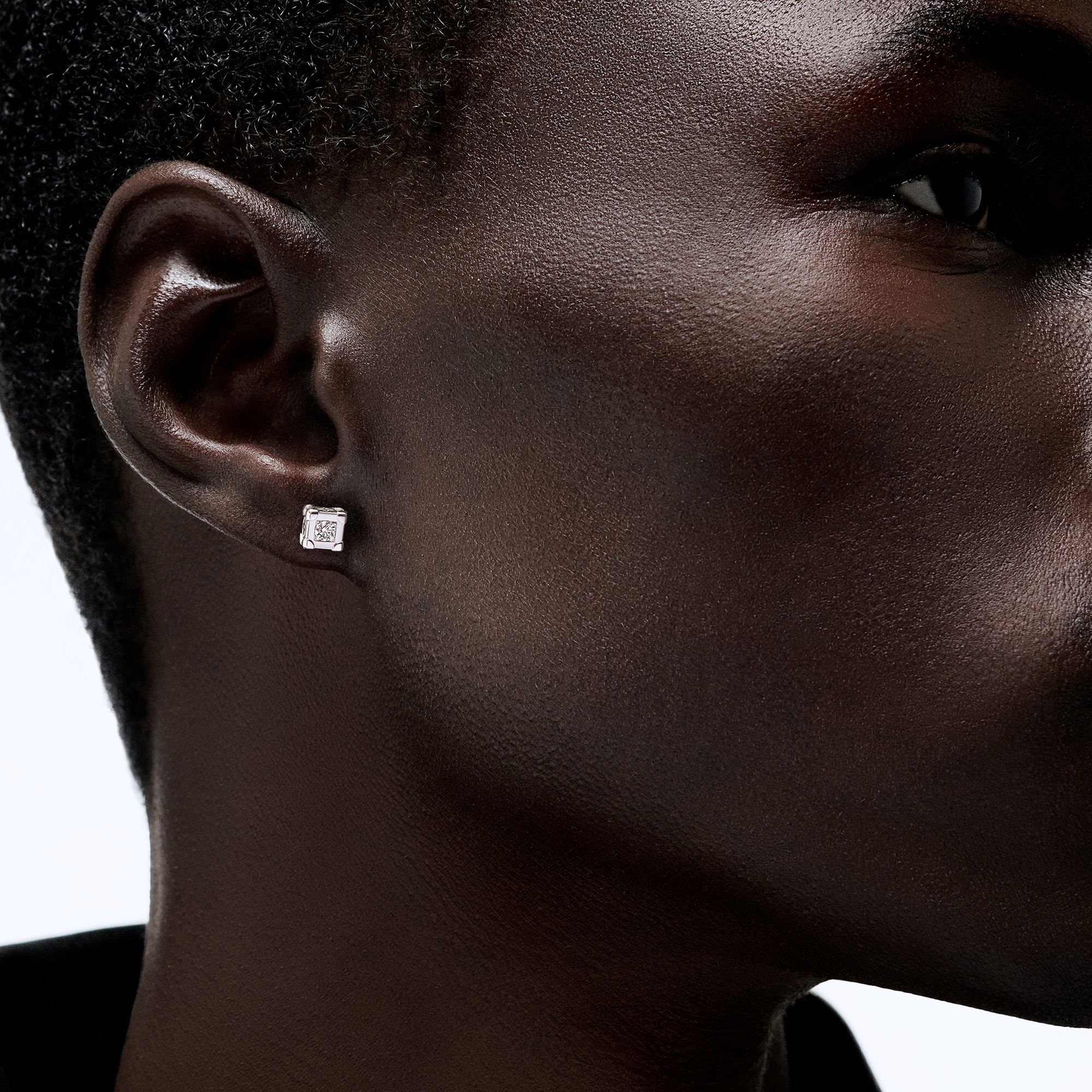 Les Gastons Vuitton Trunk Ear Stud, White Gold and Diamond - Per Unit  in Jewellery