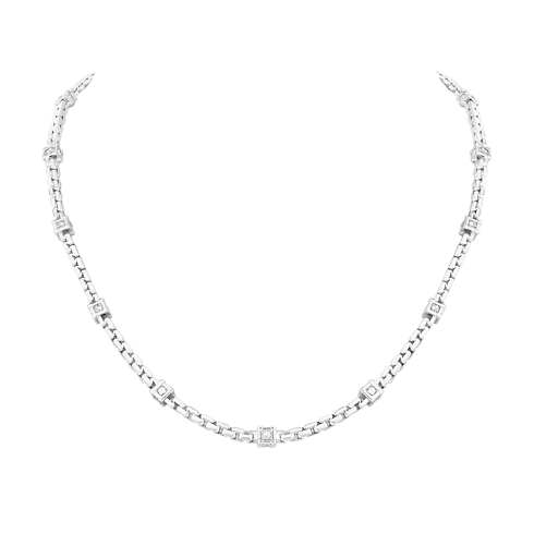 Les Gastons Vuitton Trunk Necklace, White Gold and Diamonds in Les Extraordinaires's Jewellery Necklaces and Pendants collections by Louis Vuitton (Product zoom)