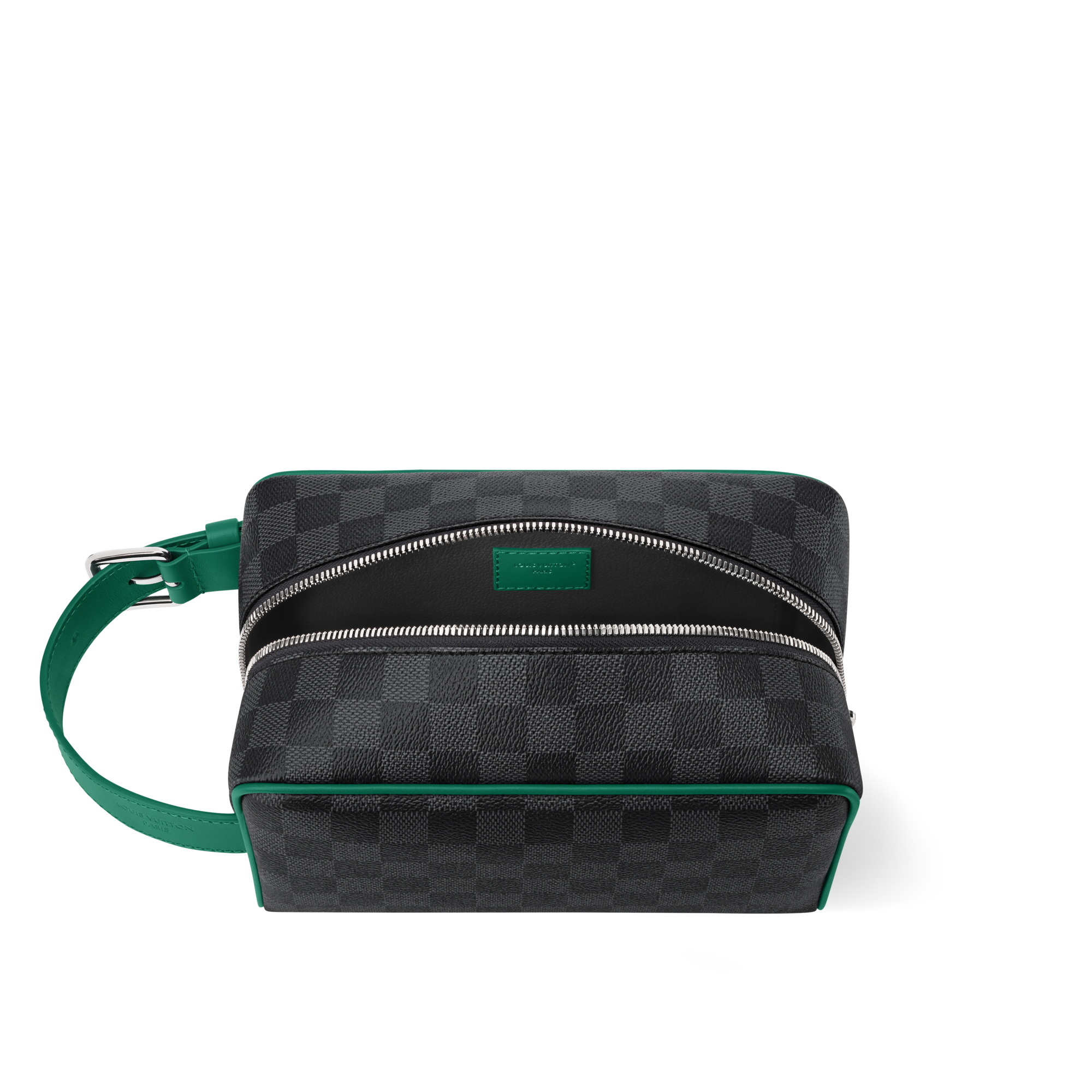 Locket Dopp Kit Damier Graphite Canvas in Men