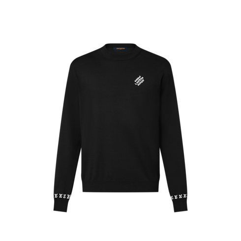 Long-Sleeved Cotton Crewneck in Men's Ready-to-Wear Knitwear and Sweatshirts collections by Louis Vuitton (Product zoom)
