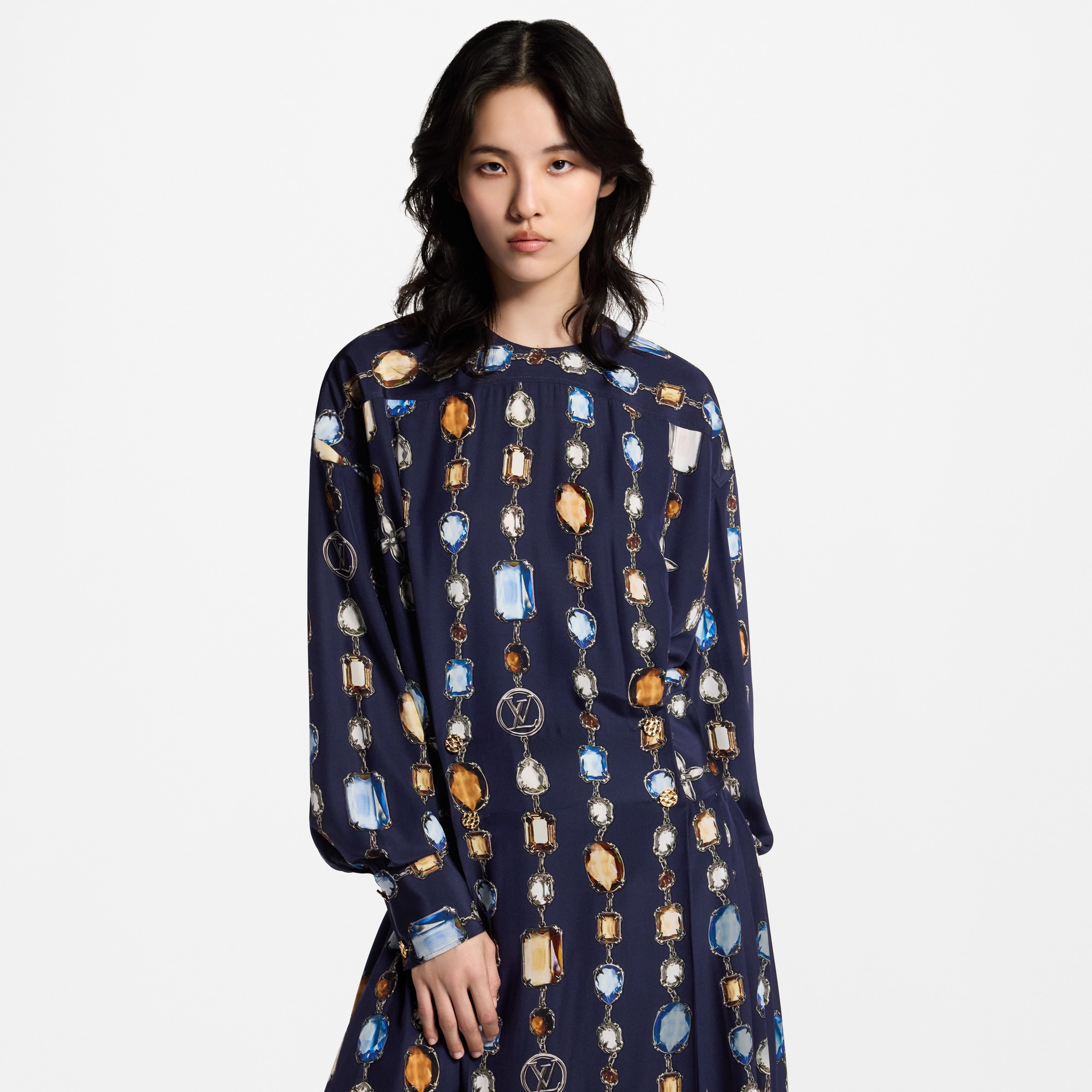 Long-Sleeved Necklace Dress  in Women