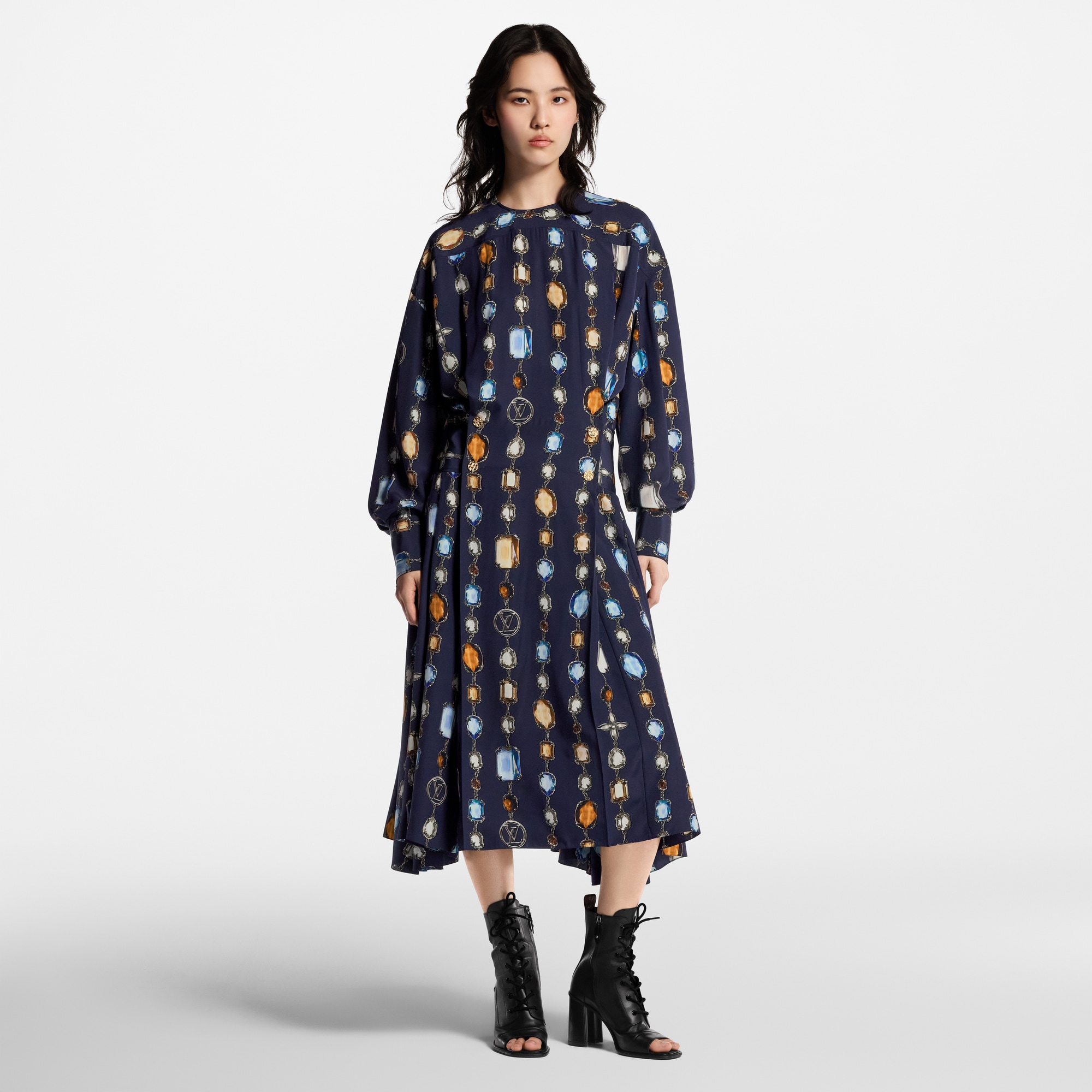 Long-Sleeved Necklace Dress  in Women