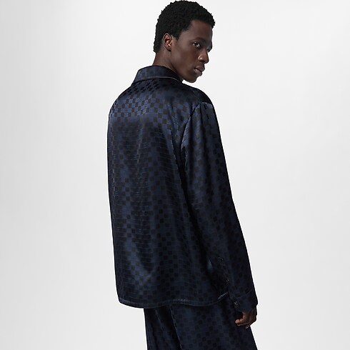 Long-Sleeved Silk Blend Evening Overshirt in Men's Ready-to-Wear Shirts collections by Louis Vuitton (Product zoom)