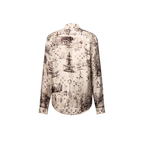 Long-Sleeved Silk Shirt in Men's Ready-to-Wear Shirts collections by Louis Vuitton (Product zoom)