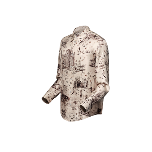 Long-Sleeved Silk Shirt in Men's Ready-to-Wear Shirts collections by Louis Vuitton (Product zoom)