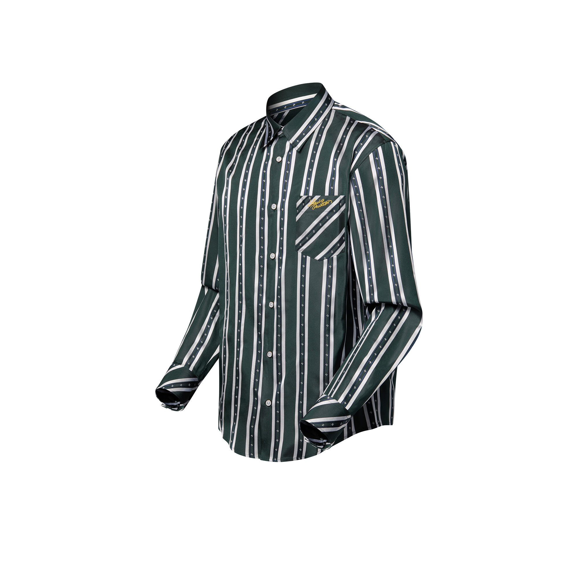 Long-Sleeved Silk Shirt  in Men