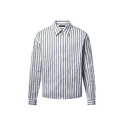 Long-Sleeved Zip-Up Shirt in Men's Ready-to-Wear Shirts collections by Louis Vuitton (Product zoom)