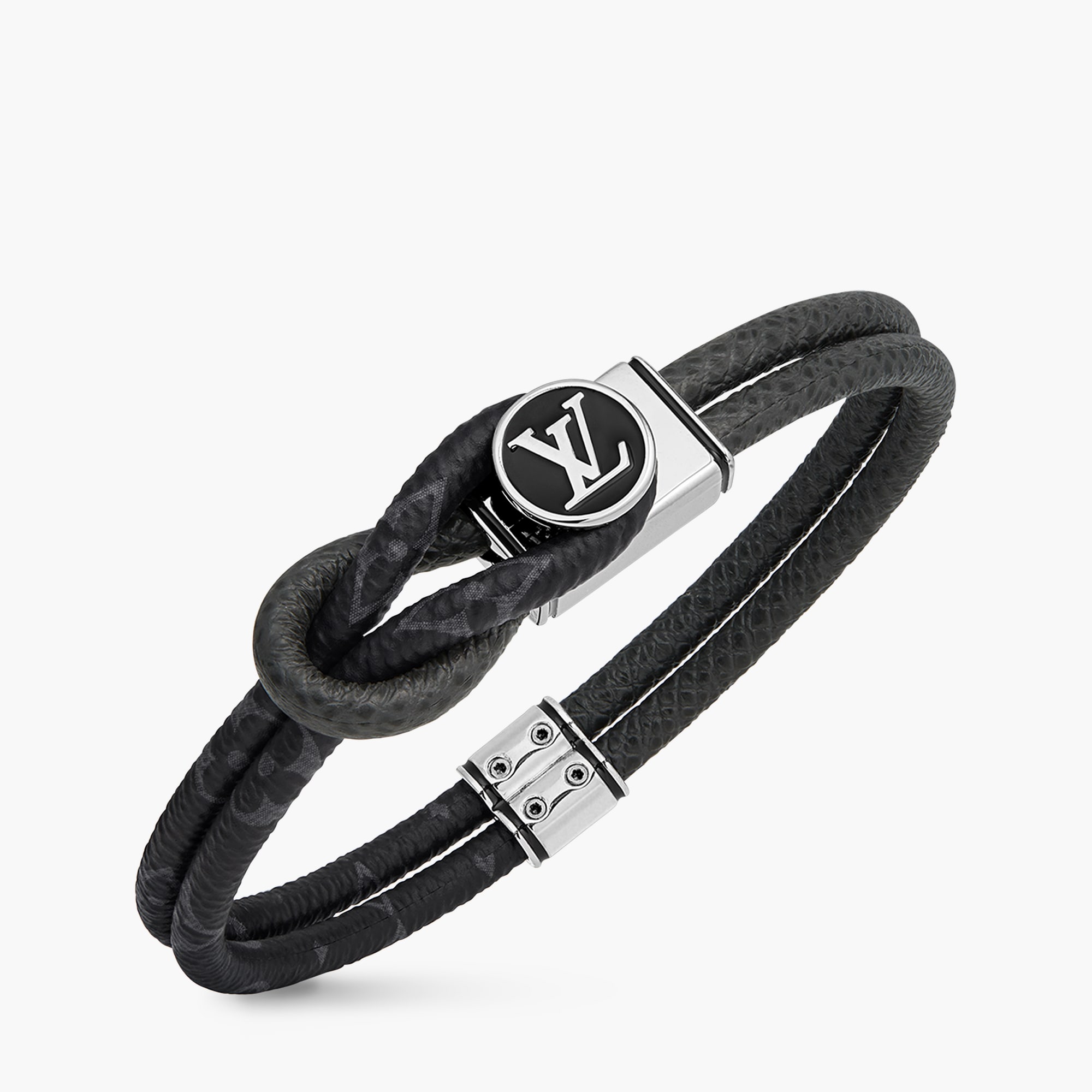 Loop It Bracelet Monogram Eclipse Canvas Fashion Jewelry M6780E