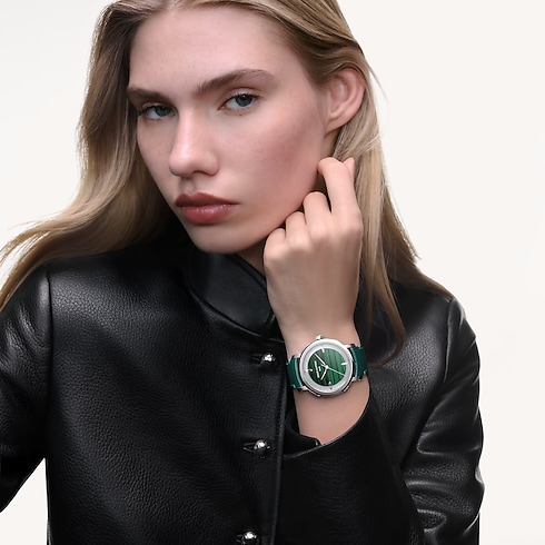 Louis Vuitton Escale, Automatic, 40mm, Platinum and malachite in Watches's Watches Collections Escale collections by Louis Vuitton (Product zoom)