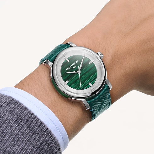 Louis Vuitton Escale, Automatic, 40mm, Platinum and malachite in Watches's Watches Collections Escale collections by Louis Vuitton (Product zoom)