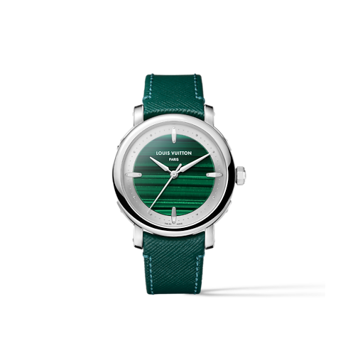 Louis Vuitton Escale, Automatic, 40mm, Platinum and malachite in Watches's Watches Collections Escale collections by Louis Vuitton (Product zoom)