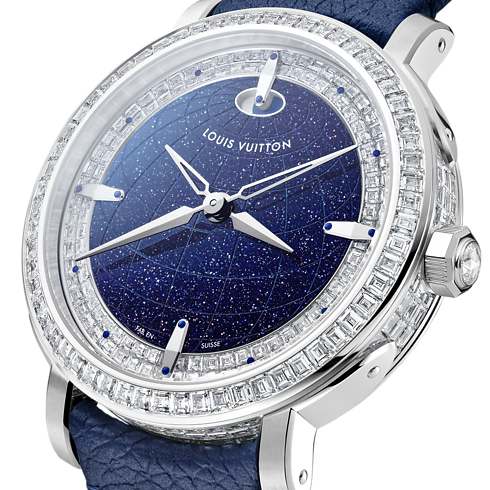 Louis Vuitton Escale Twin Zone, Automatic, 41mm, Platinum and diamonds in Watches's All Watches } collections by Louis Vuitton (Product zoom)