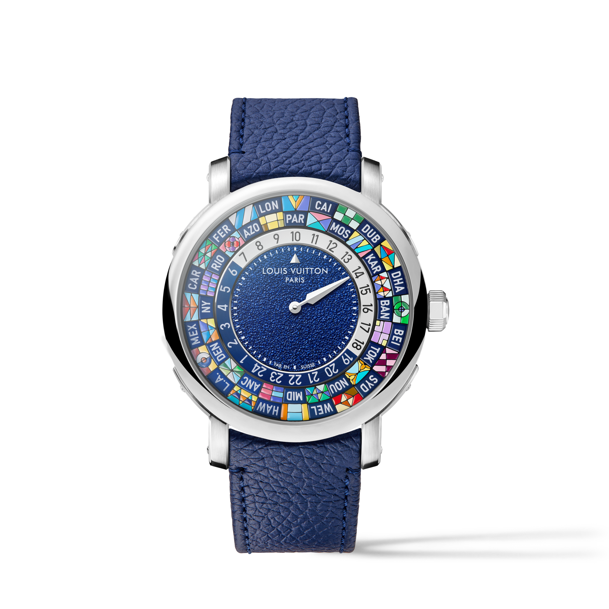 Louis Vuitton Escale Worldtime, Automatic, 40mm, Platinum