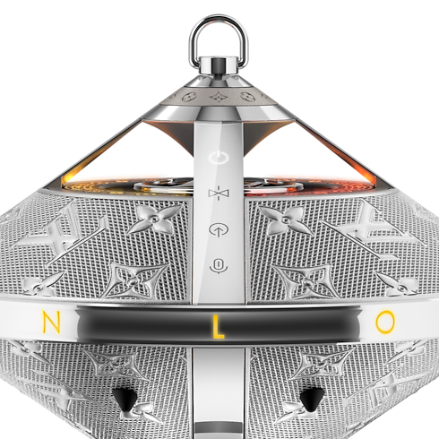 Louis Vuitton Horizon Light Up Speaker Silver in Trunks, Travel and Home's High-Tech Objects and Accessories Audio, Connected Watches and Accessories collections by Louis Vuitton (Product zoom)