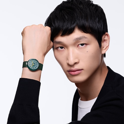 Louis Vuitton Monterey, Automatic, 37mm, Ceramic and steel in Watches's All Watches } collections by Louis Vuitton (Product zoom)
