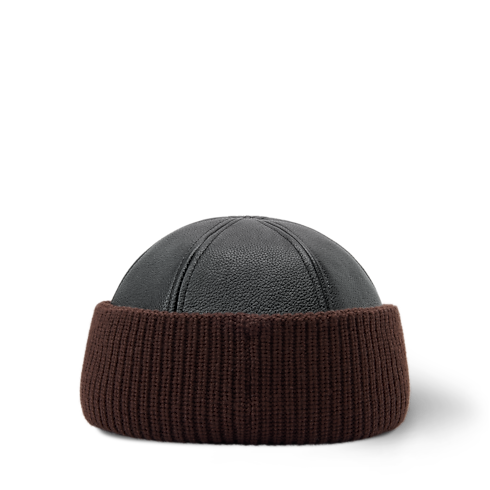 LV Artic Leather & Knit Beanie S00 in Women's Accessories Hats & Caps collections by Louis Vuitton (Product zoom)