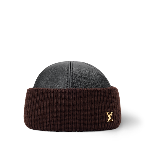 LV Artic Leather & Knit Beanie S00 in Women's Accessories Hats & Caps collections by Louis Vuitton (Product zoom)