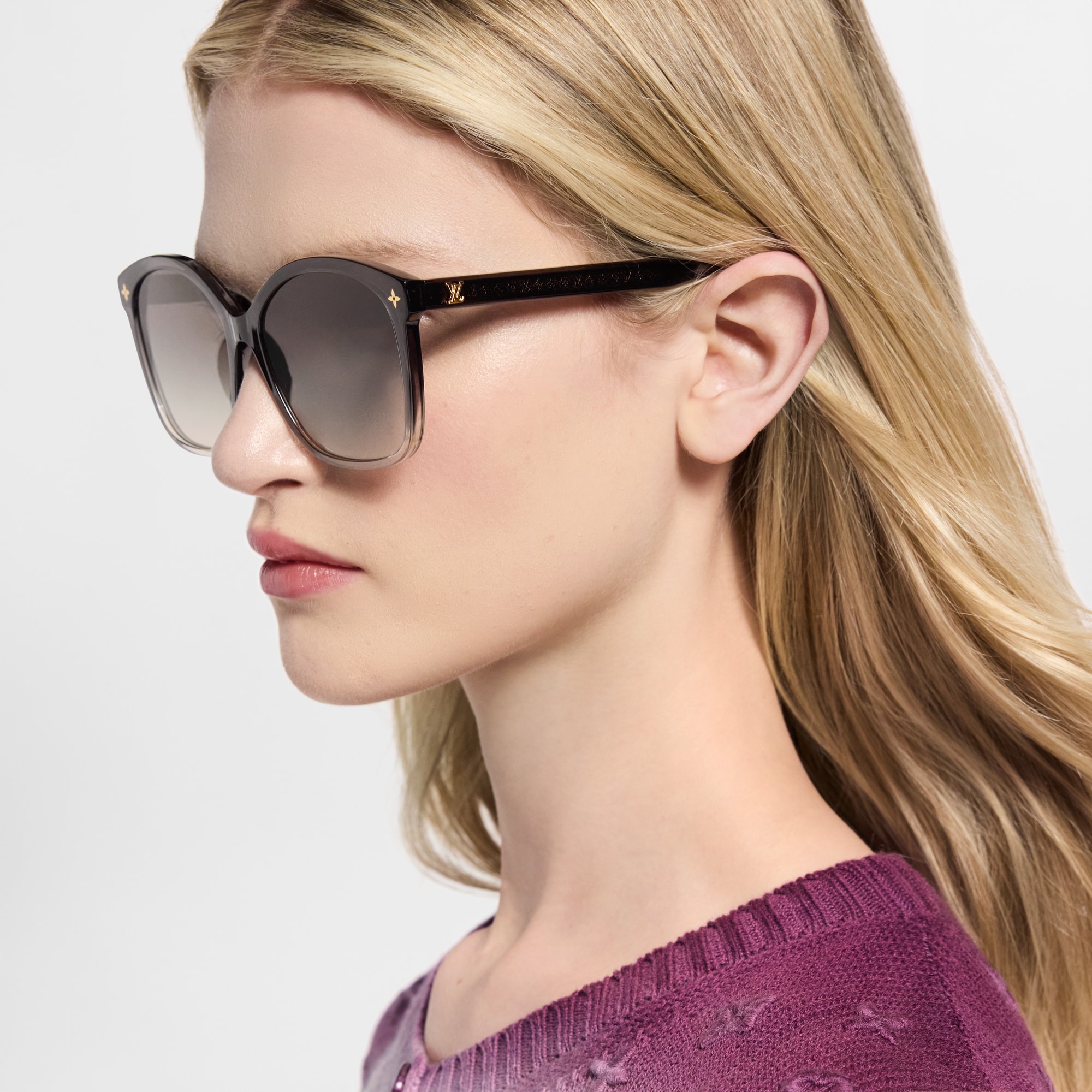 Louis Vuitton Sunglasses LV Aura Cat Eye Pink Eyewear Designer Cat Eye Sunglasses for Women | LOUIS VUITTON ® main image 4