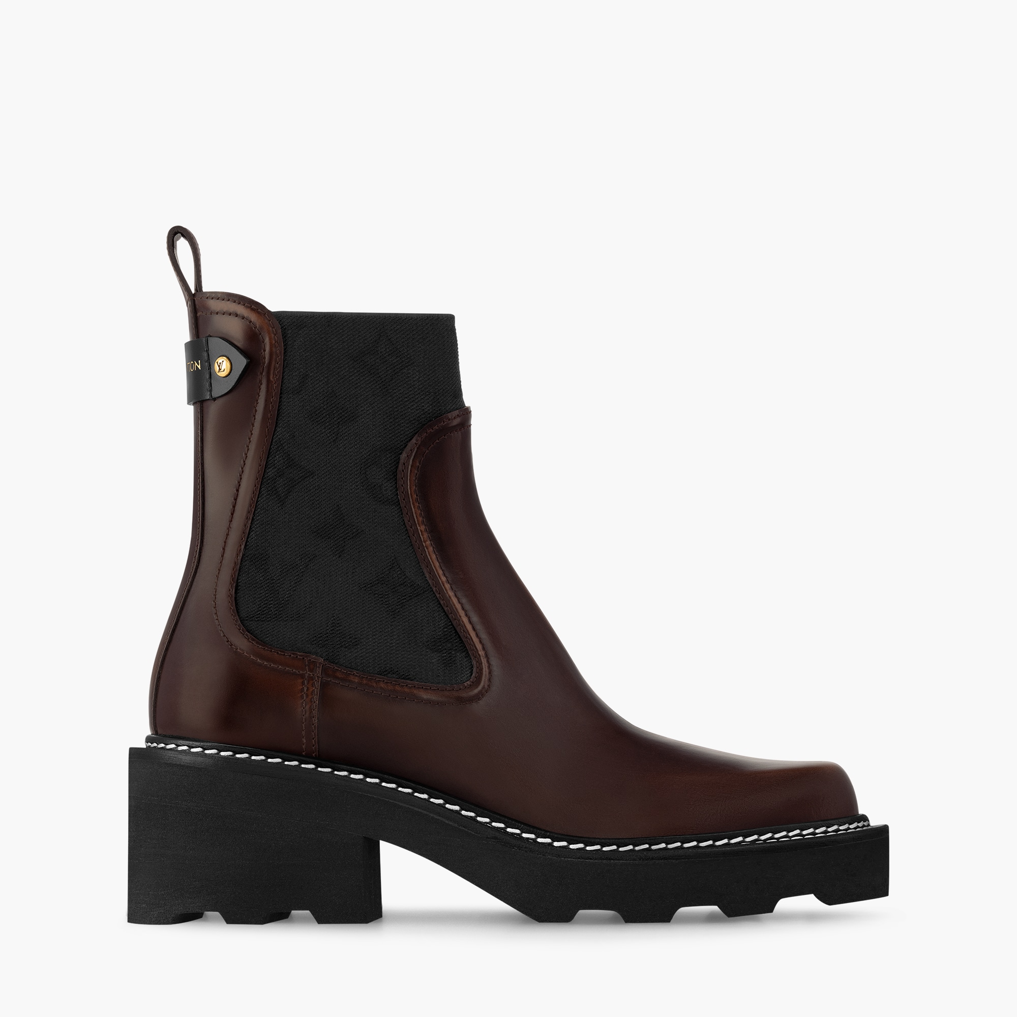 Lv Beaubourg Ankle Louis Vuitton Brown Boots BEAUBOURG Chunky