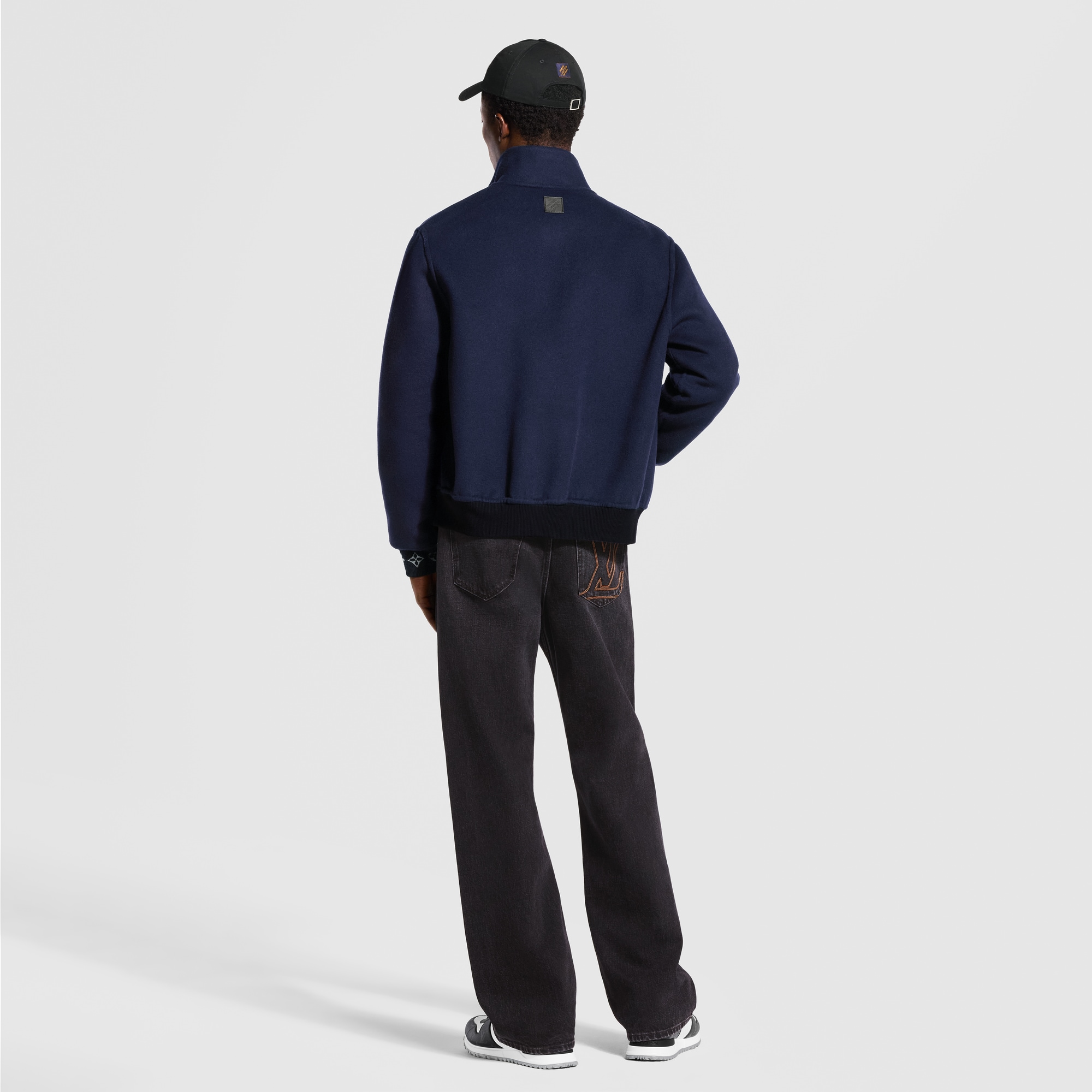 LV Blason Double Face Wool-Silk Blend Reversible Blouson - For Men 