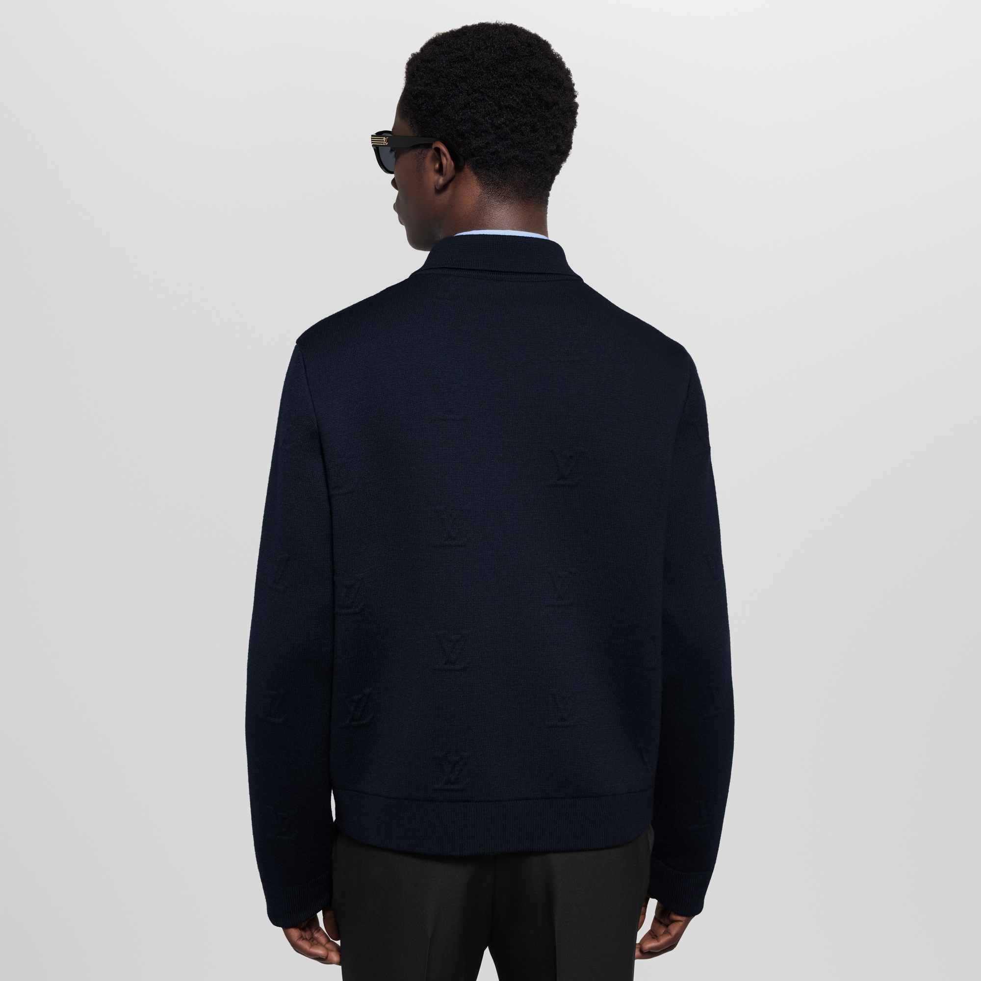 LV Blason Embossed Zipped Blouson  in Men