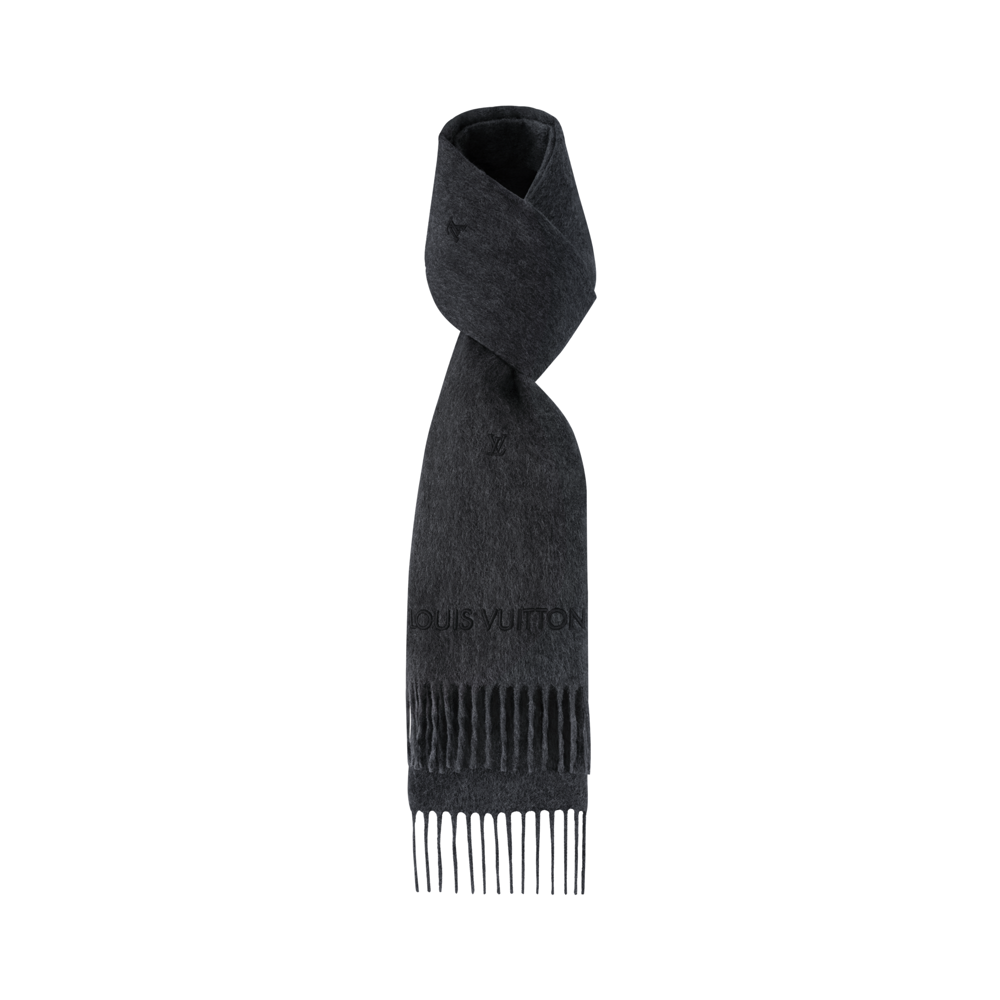 LV Blason Embroidered Scarf S00 in Men