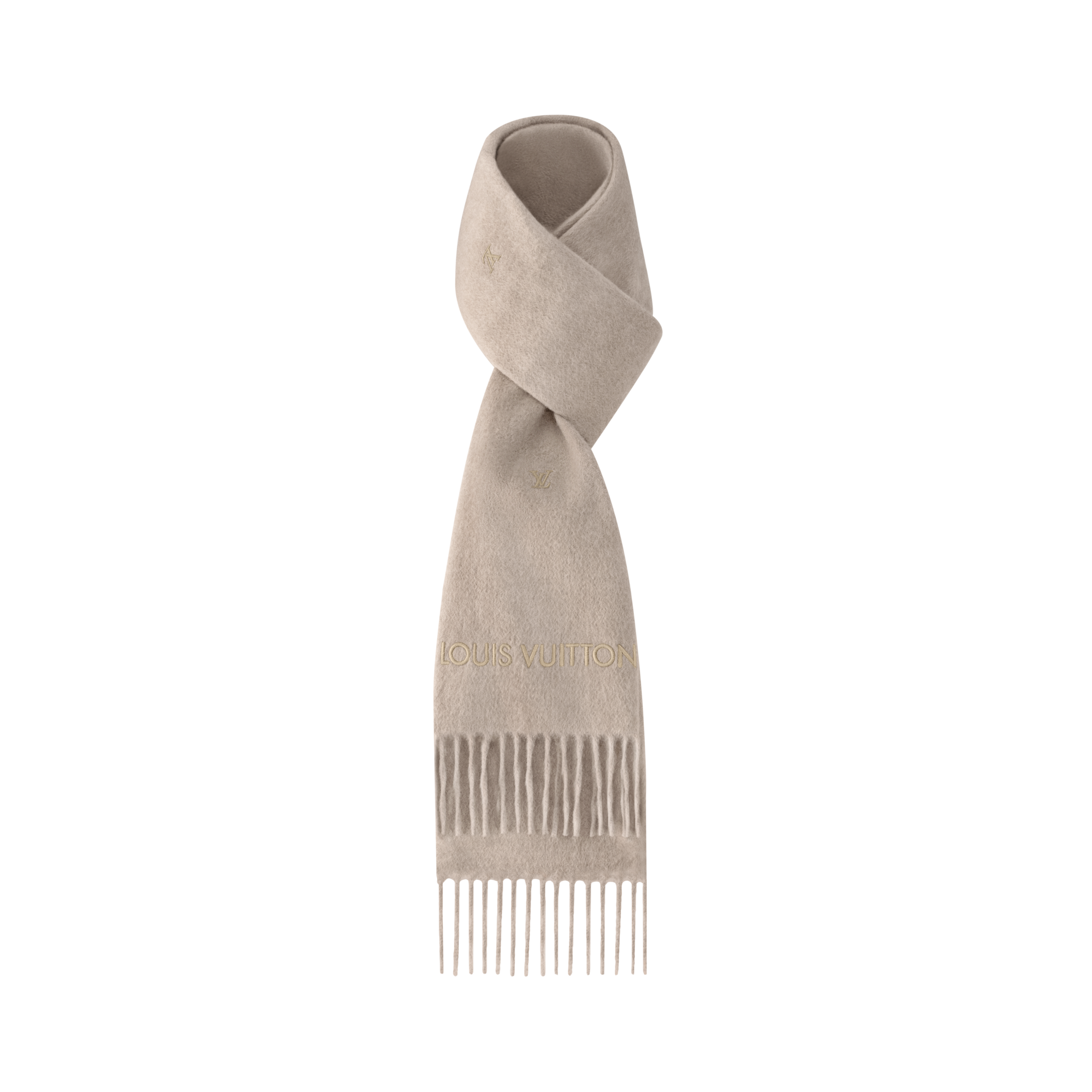 LV Blason Embroidered Scarf S00 in Men