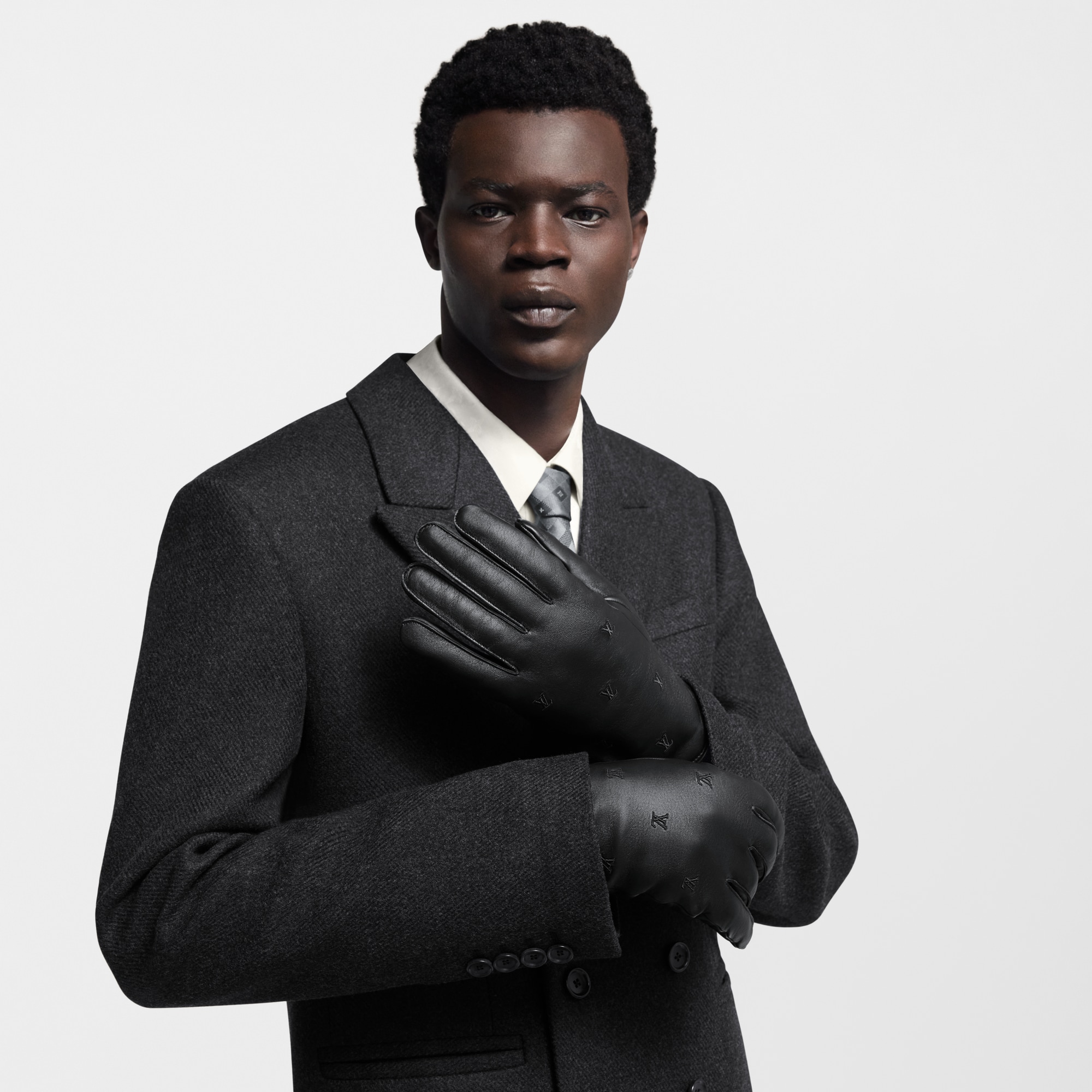 LV Blason Gloves S00 in Men