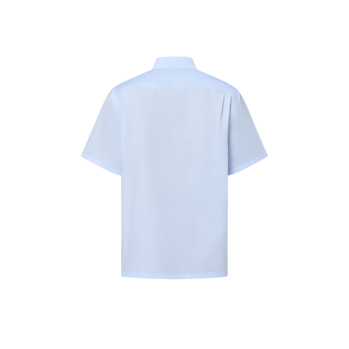LV BLason Printed Cotton Short-Sleeved Oxford Shirt in Men's Ready-to-Wear Shirts collections by Louis Vuitton (Product zoom)