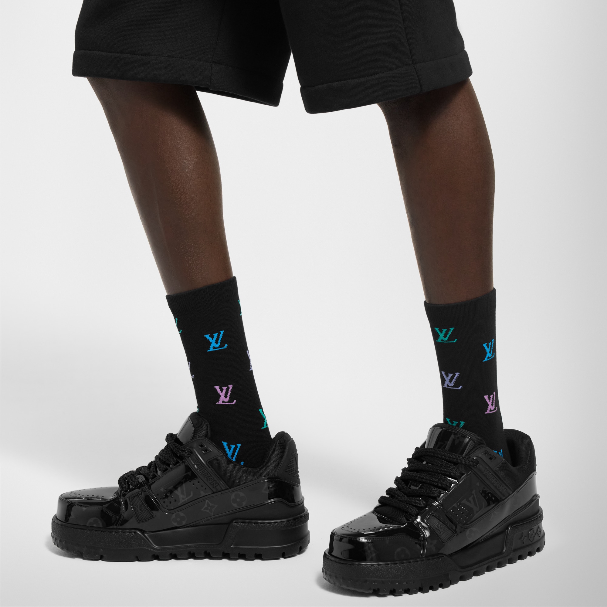 LV Blason Shading Socks S00 in Men