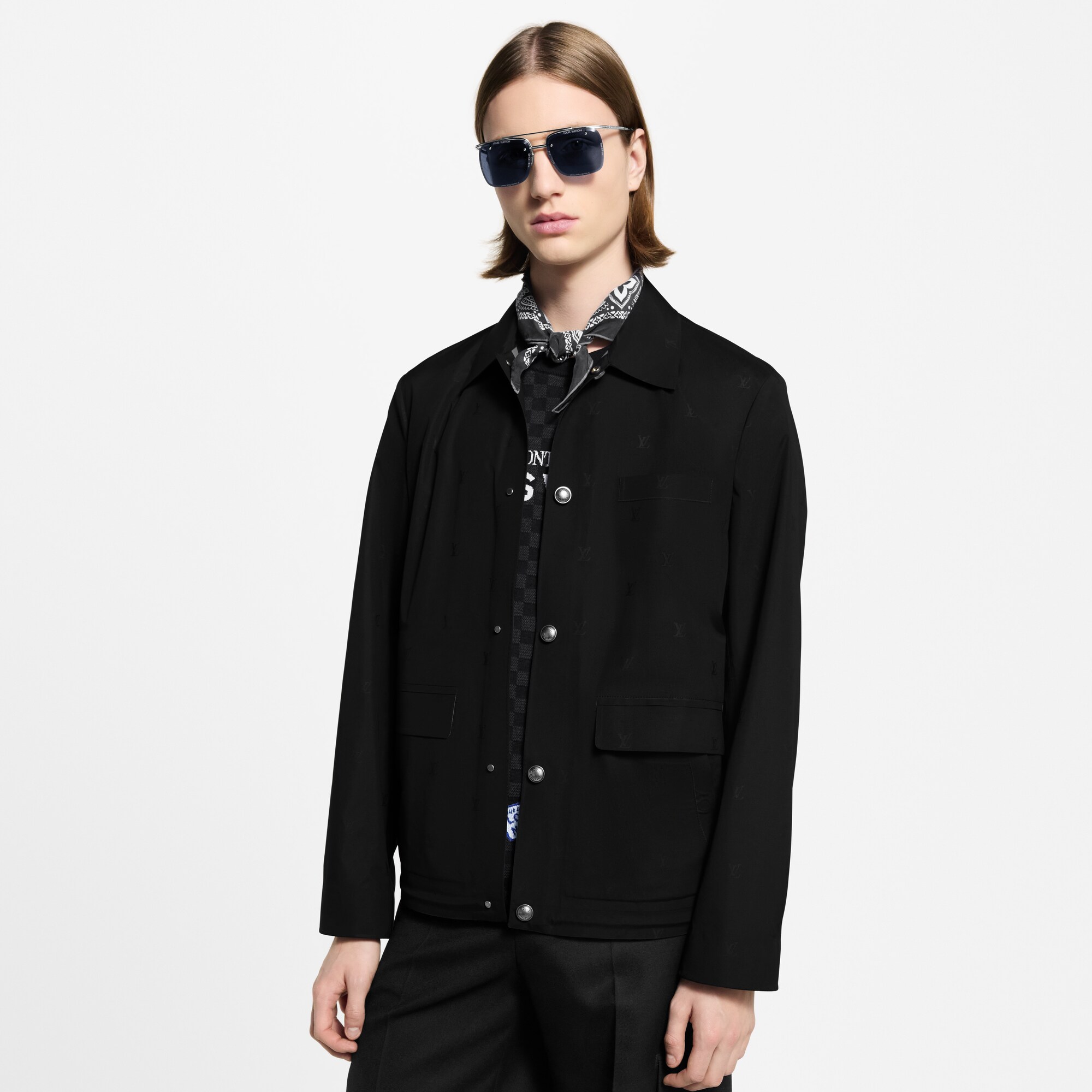 LV Blason Technical Coach Jacket  in Men