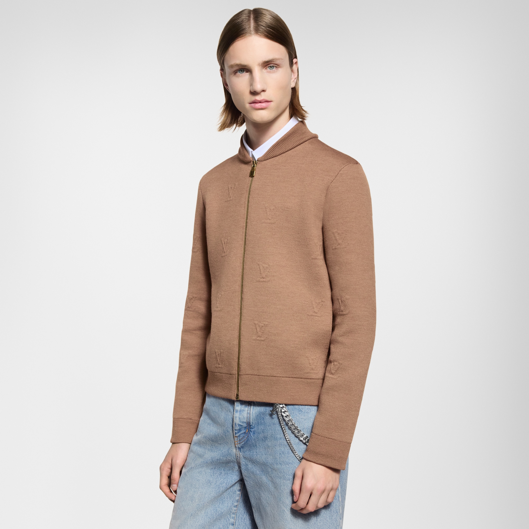 LV Blason Zipped Blouson  in Men