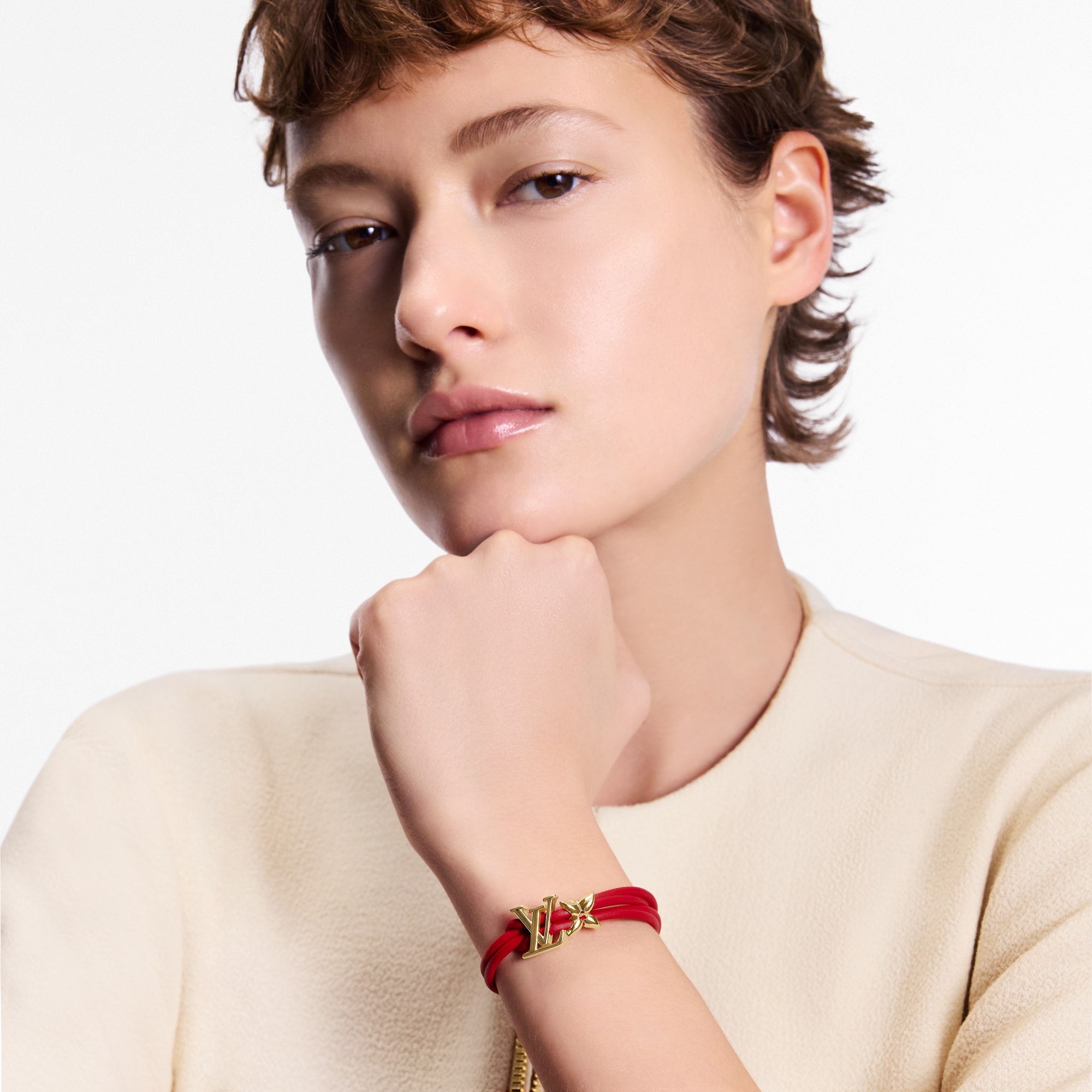 LV Bloom Bracelet Other Leathers in Women