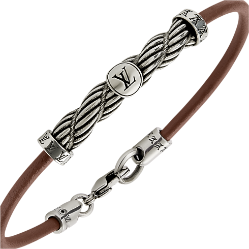 LV Braids Leather Bracelet Other Leathers in Men's Accessories All Accessories collections by Louis Vuitton (Product zoom)