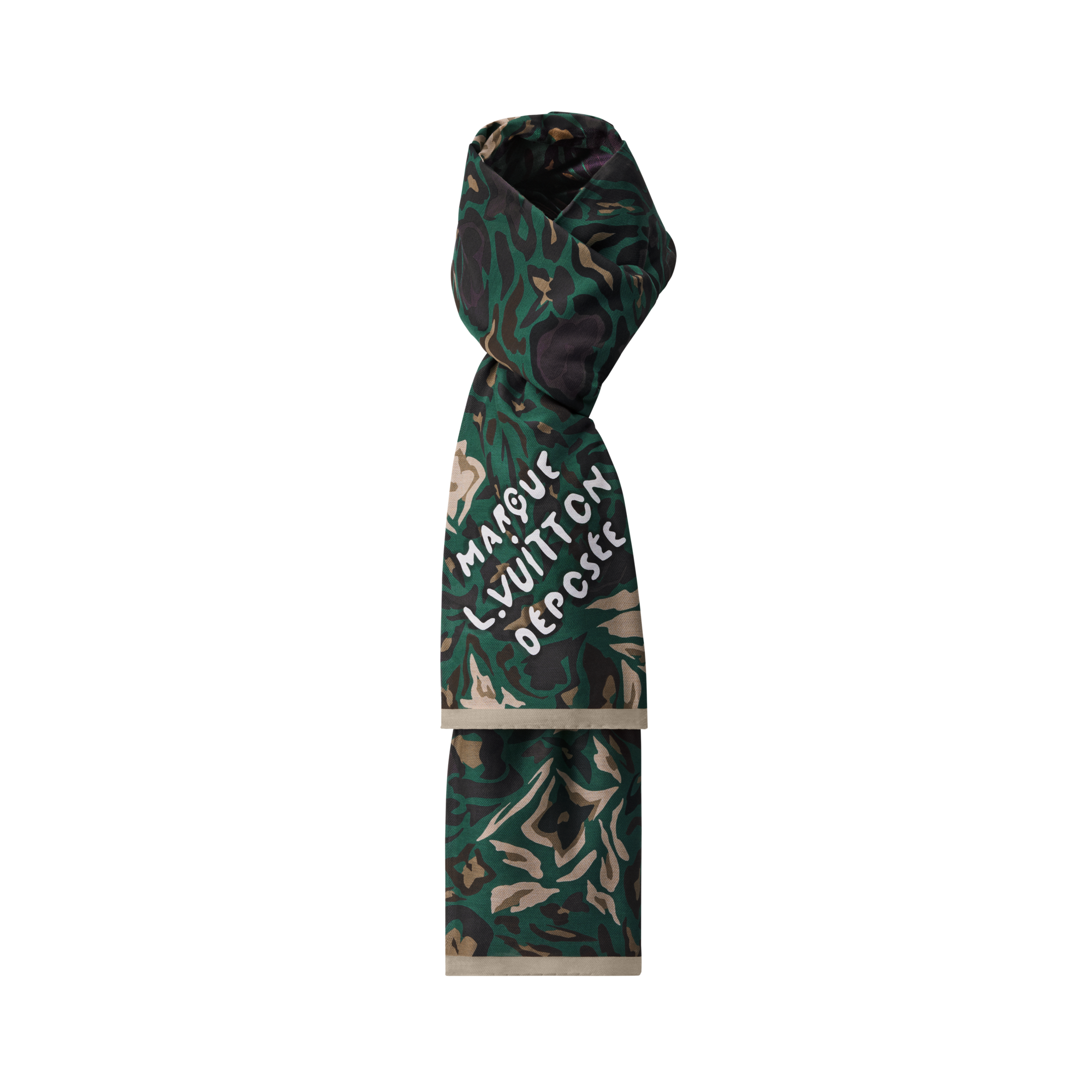LV Camo Stole S00 in Men